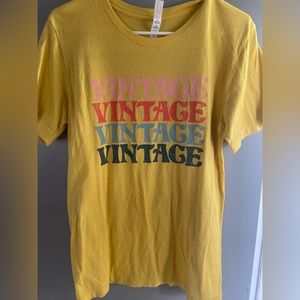 Yellow Bella canvas tee